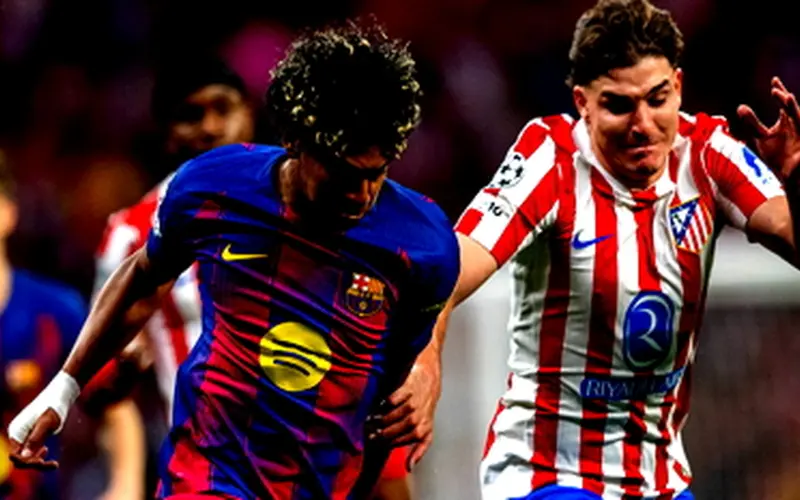 أتليتكو مدريد يطيح ببرشلونة في دوري أبطال أوروبا ويتأهل الى نصف النهائي.